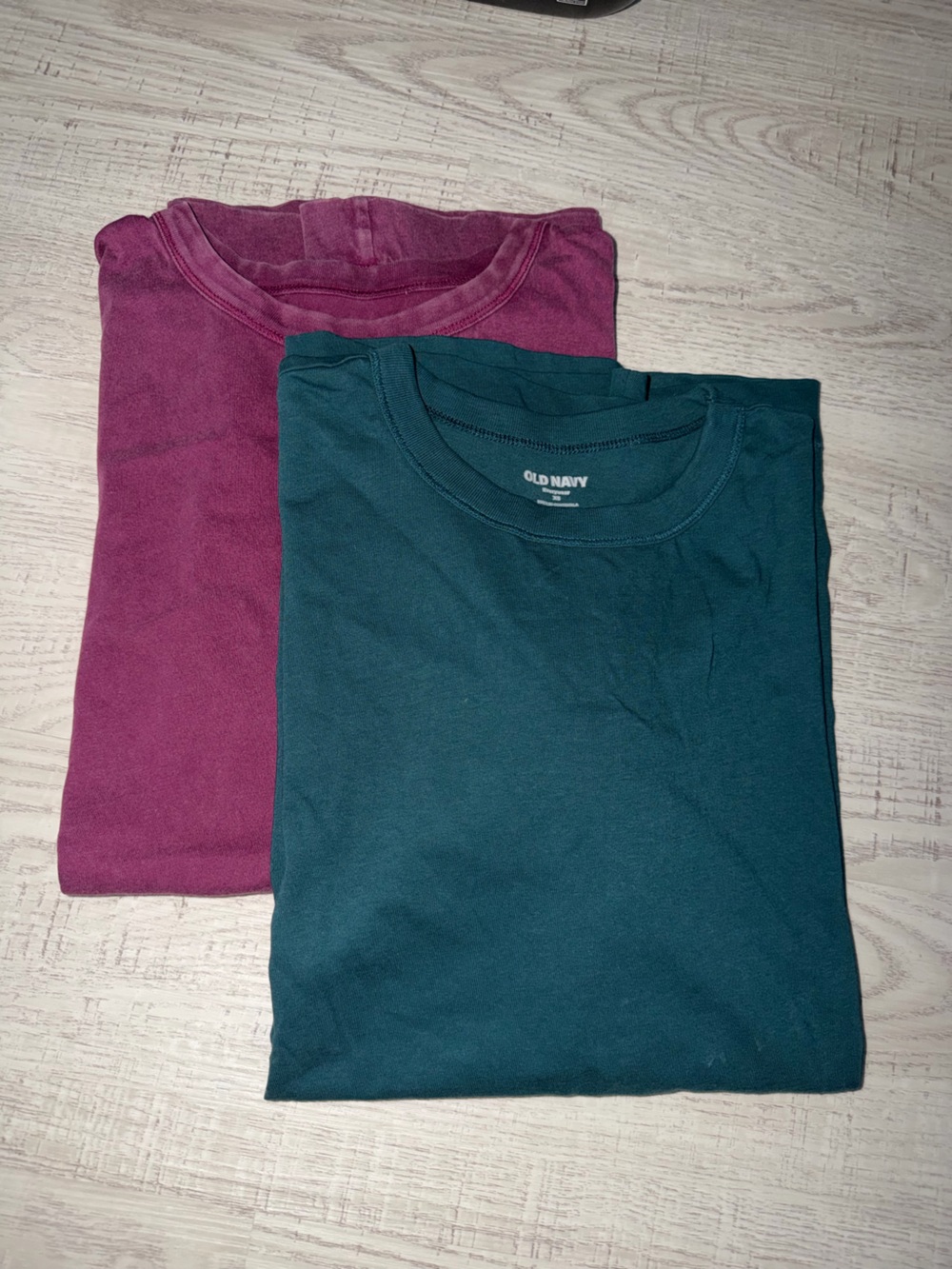 Old Navy Womensy Short-Sleeve Tees in Teal and Plum